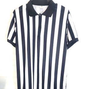 FitsT4 Sports Referee Shirt Men's Size Medium Black/White
